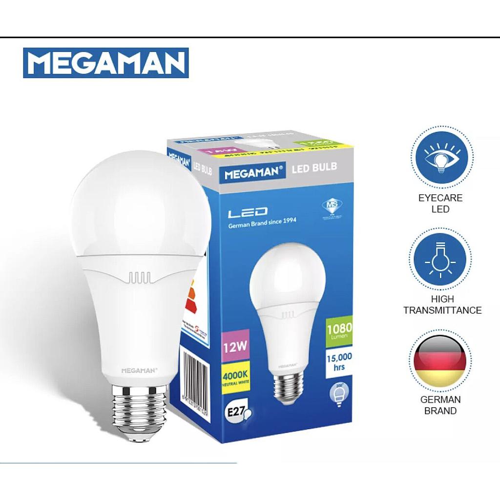 MEGAMAN LED BULB E27 12W 4000K